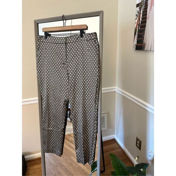 Chico’s Metallic Size 2 Trouser Pants‎ Gold - Picture 1 of 5